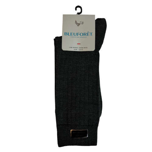 Bleuforet Ribbed Merino Wool (Grey) - Men's