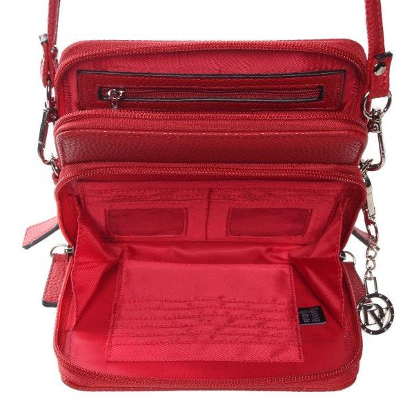 La Diva 5249 STL Handbag (Medium Red) - Women's