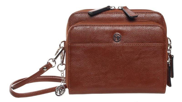 La Diva 5250 STL Handbag (Cognac) - Women's