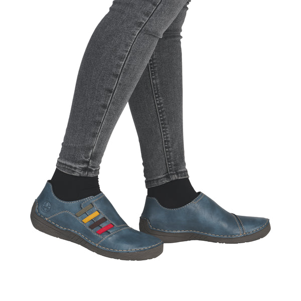 Rieker 52560-14 (Blue) - Women's
