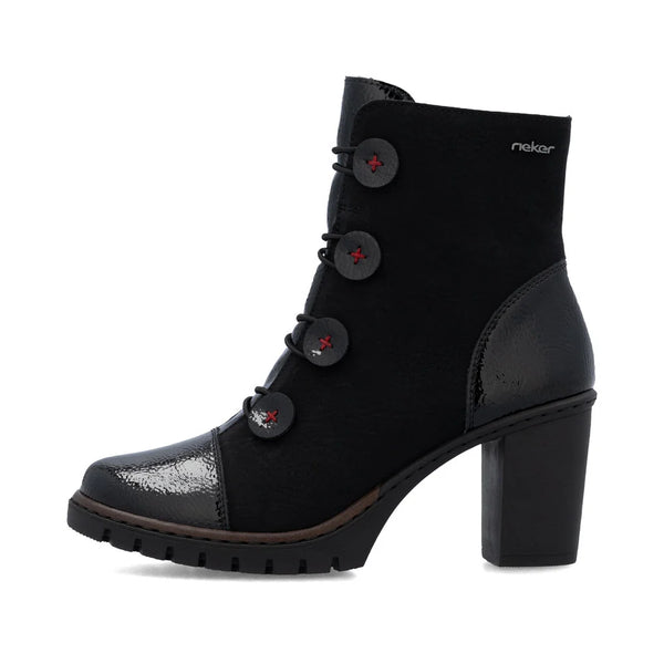 Rieker Y2576-00 (Black) - Women's