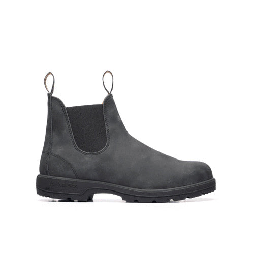 Blundstone 587 Round Toe Boot (Rustic Black)