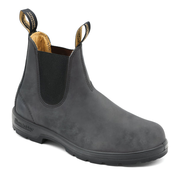 Blundstone 587 Round Toe Boot (Rustic Black)
