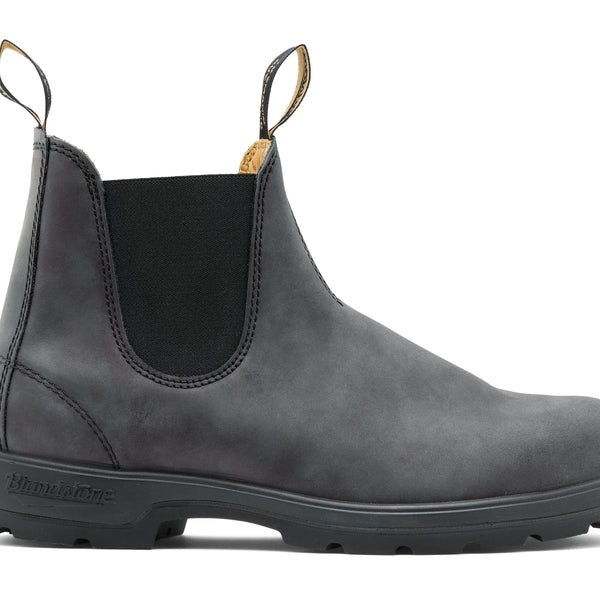 Blundstone 587 Round Toe Boot (Rustic Black)