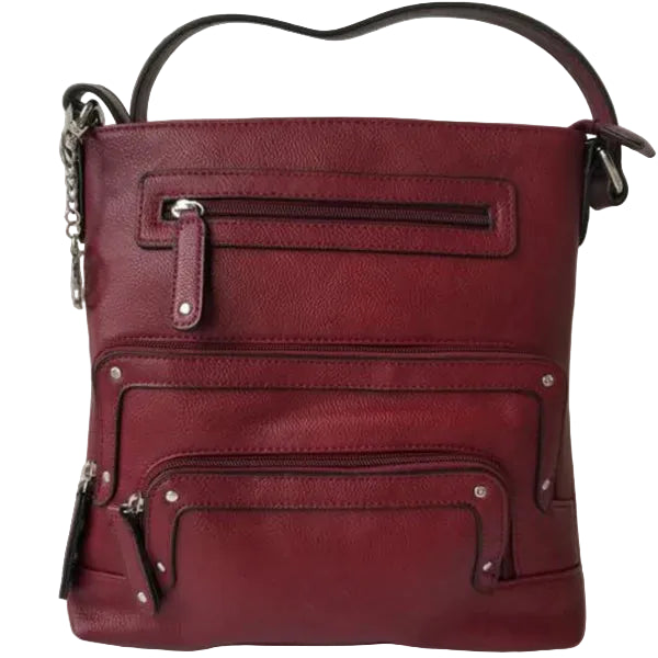 La Diva R9184 STL Handbag (Med-Red) - Women's