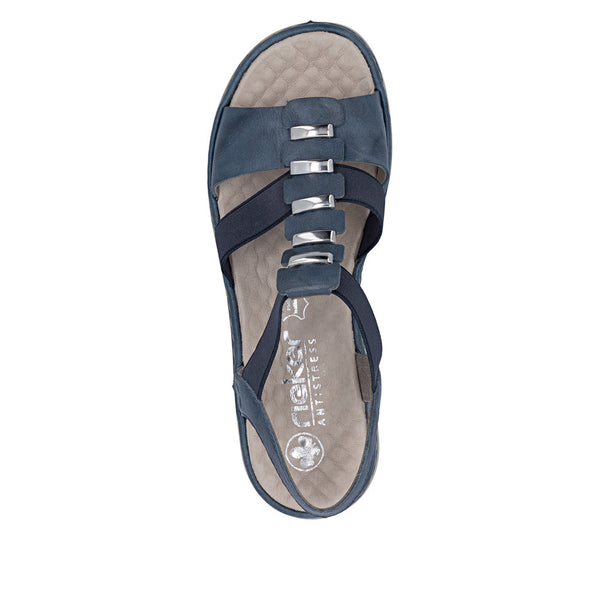 Rieker 60452-12 (Blue) - Women's