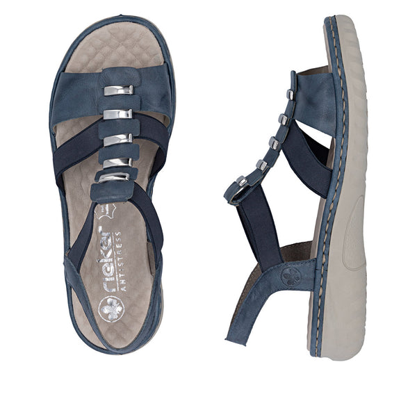 Rieker 60452-12 (Blue) - Women's