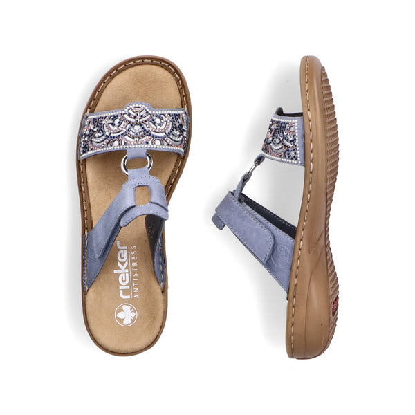 Rieker 608K2-12 (Blue) - Women's
