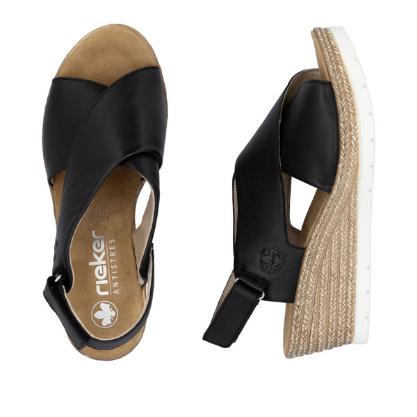 Rieker 61975-00 (Black) - Women's