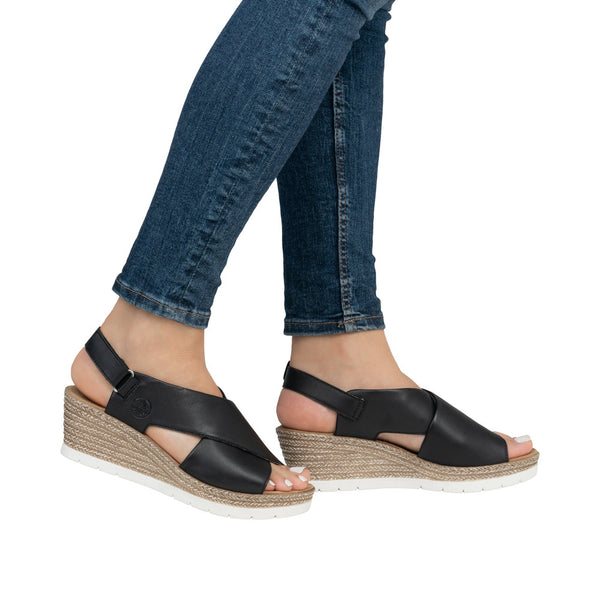 Rieker 61975-00 (Black) - Women's