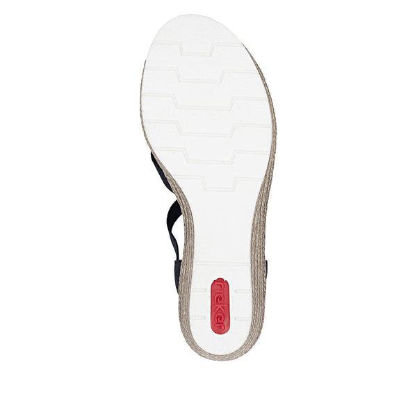 Rieker 619B2-00 (Black) - Women's