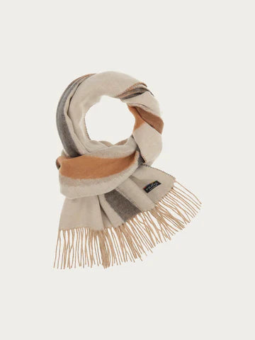 V. Fraas Scarf 620003 (Beige Multi)