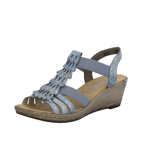 Rieker 62436-12 (Blue) - Women's