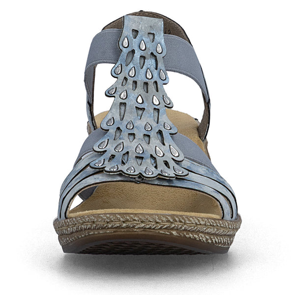 Rieker 62436-12 (Blue) - Women's