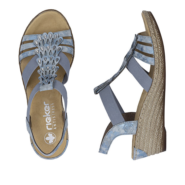 Rieker 62436-12 (Blue) - Women's