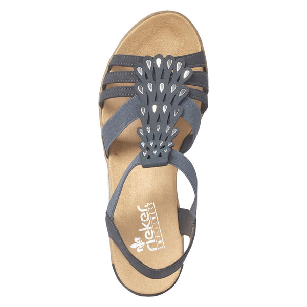 Rieker 62436-14 (Blue) - Women's