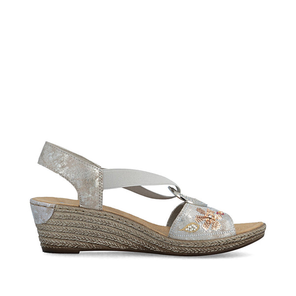 Rieker 62466-90 (Rose Metallic) - Women's