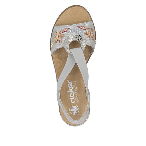 Rieker 62466-90 (Rose Metallic) - Women's
