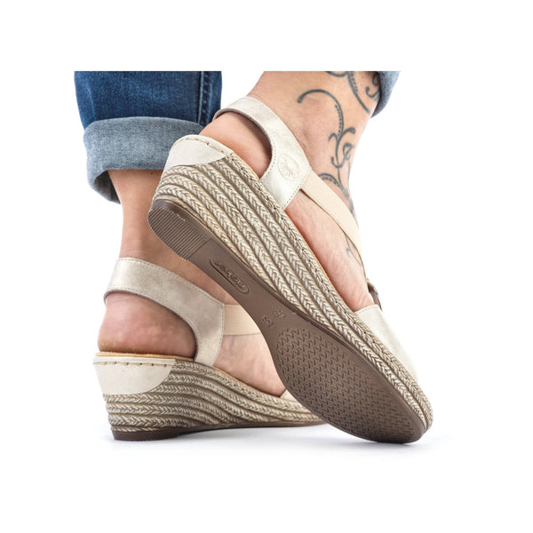 Rieker 624H6-60 (Cream) - Women's