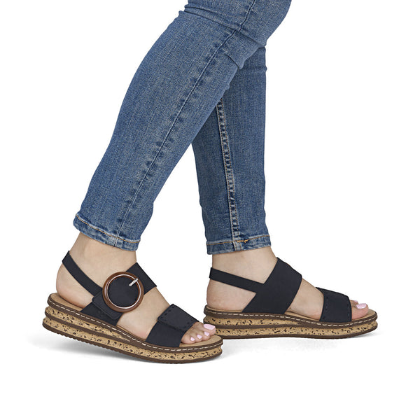 Rieker 62950-14 (Navy) - Women's