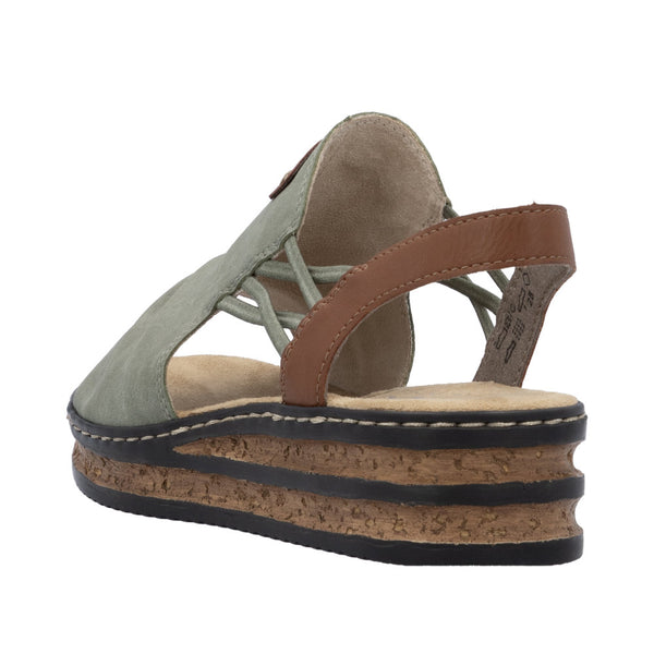 Rieker 62962-52 (Green) - Women's