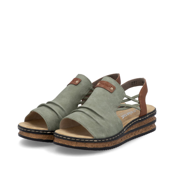 Rieker 62962-52 (Green) - Women's