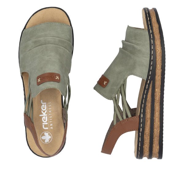 Rieker 62962-52 (Green) - Women's
