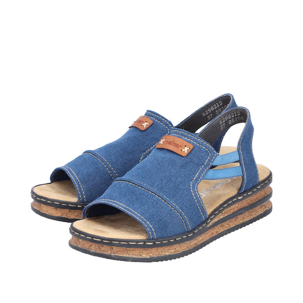 Rieker 62982-12 (Denim) - Women's