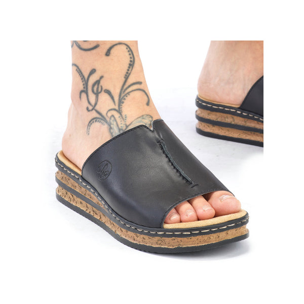 Rieker 629M9-00 (Black) - Women's