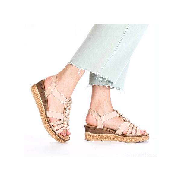 Rieker 63778-31 (Rose Gold) - Women's