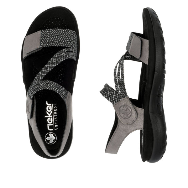 Rieker 64870-42 (Grey) - Women's