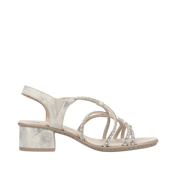 Rieker 64970-60 (Beige/Gold) - Women's