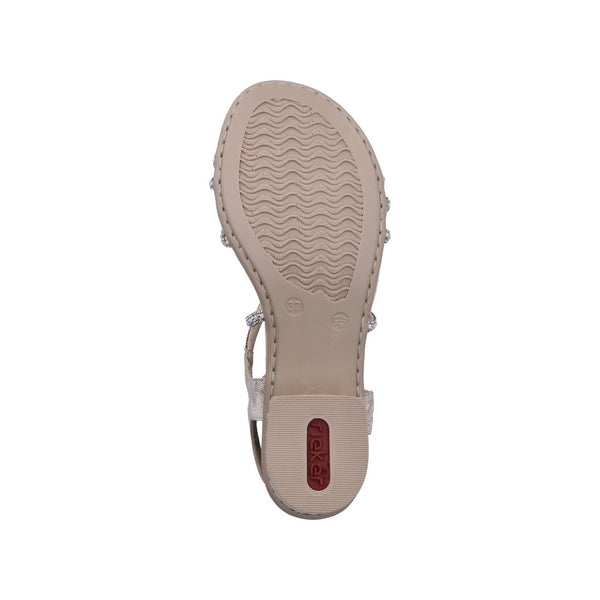 Rieker 64970-60 (Beige/Gold) - Women's
