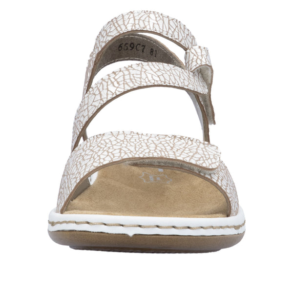 Rieker 659C7-81 (White Multi) - Women's