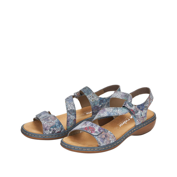 Rieker 659C7-90 (Blue Multi) - Women's