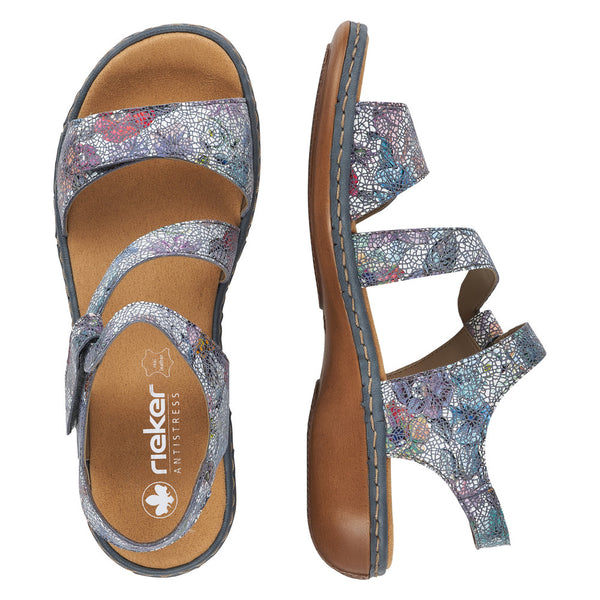 Rieker 659C7-90 (Blue Multi) - Women's