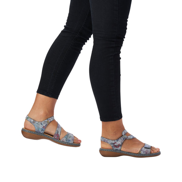 Rieker 659C7-90 (Blue Multi) - Women's