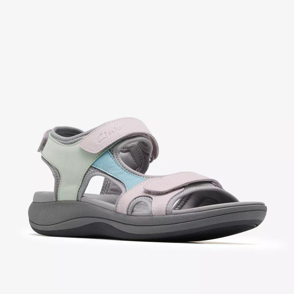 Clarks Mira Bay (Grey/Green) - Women's