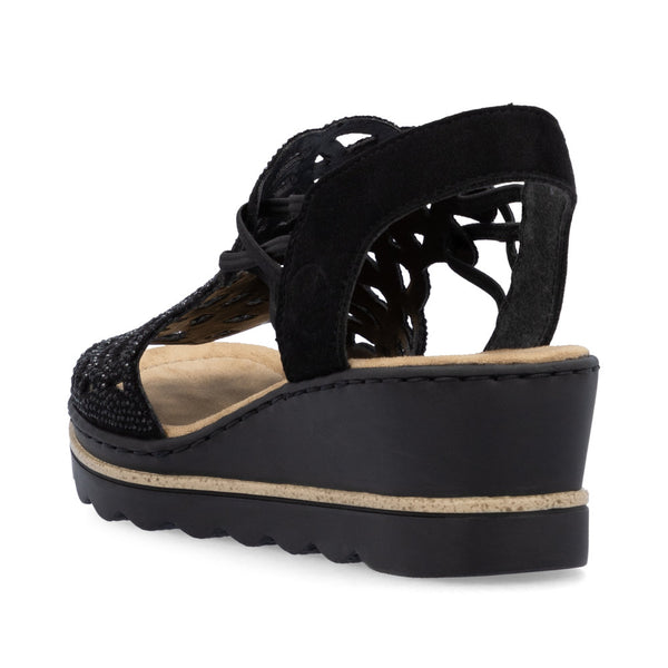 Rieker 67465-00 (Black) - Women's