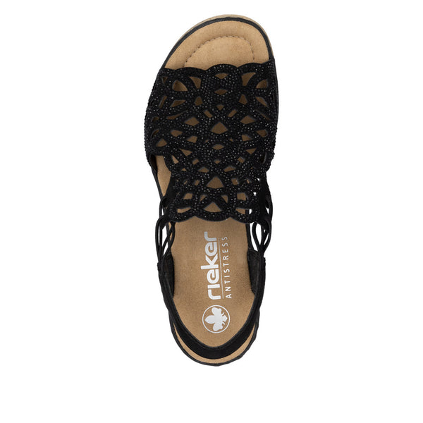 Rieker 67465-00 (Black) - Women's