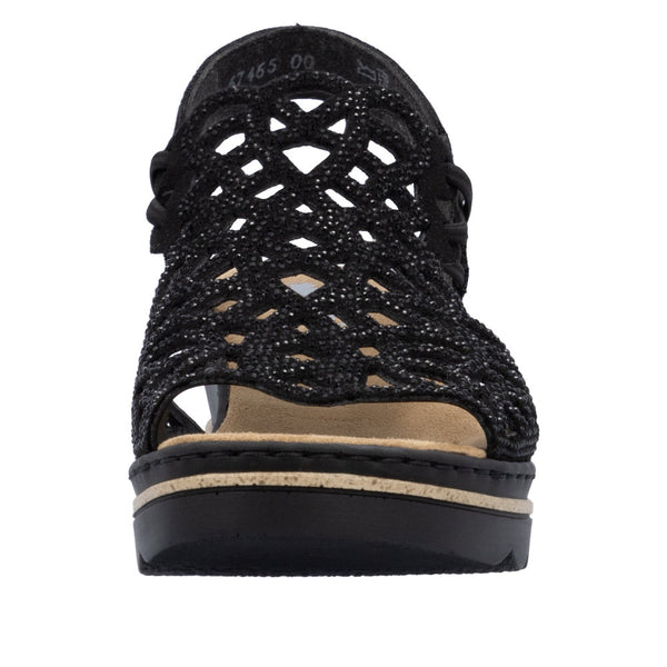 Rieker 67465-00 (Black) - Women's