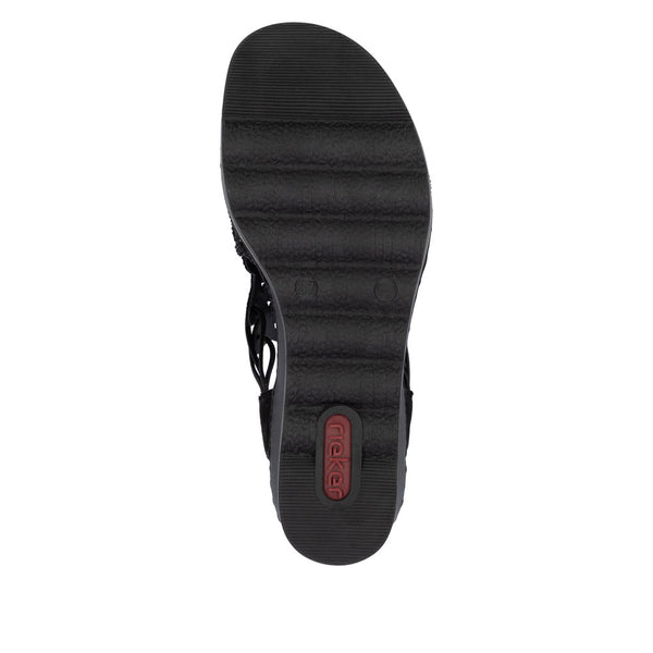 Rieker 67465-00 (Black) - Women's
