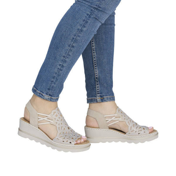 Rieker 67465-62 (Beige) - Women's