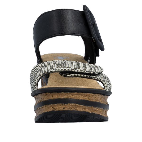 Rieker 68172-00 (Black Multi) - Women's