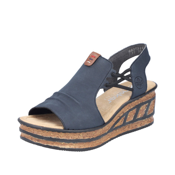 Rieker 68175-14 (Navy) - Women's