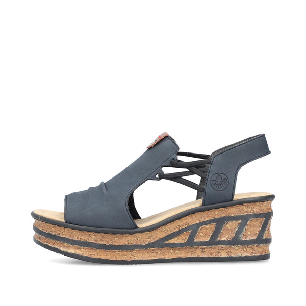 Rieker 68175-14 (Navy) - Women's