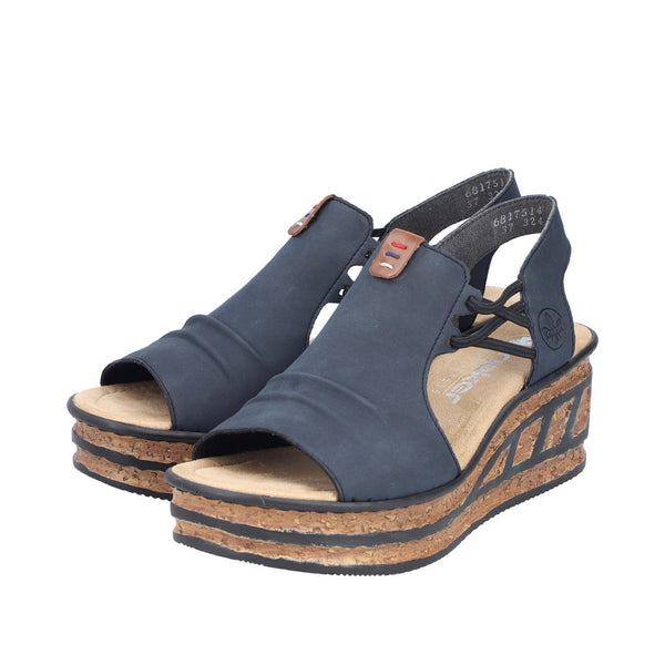 Rieker 68175-14 (Navy) - Women's
