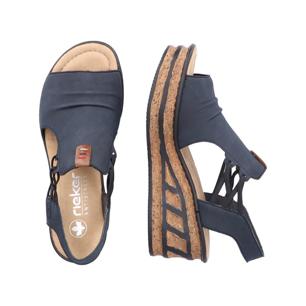 Rieker 68175-14 (Navy) - Women's