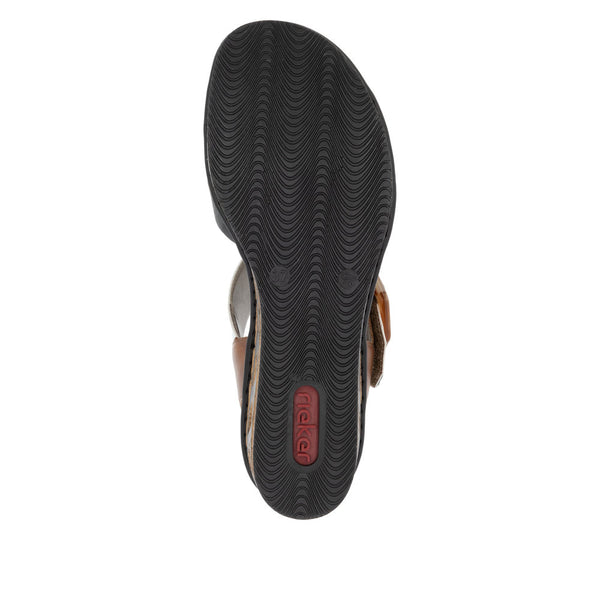 Rieker 68176-24 (Black/Brown/White) - Women's