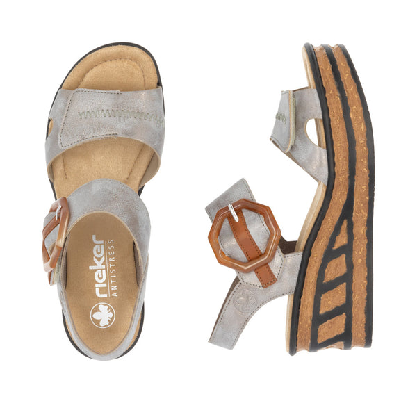 Rieker 68176-40 (Grey) - Women's